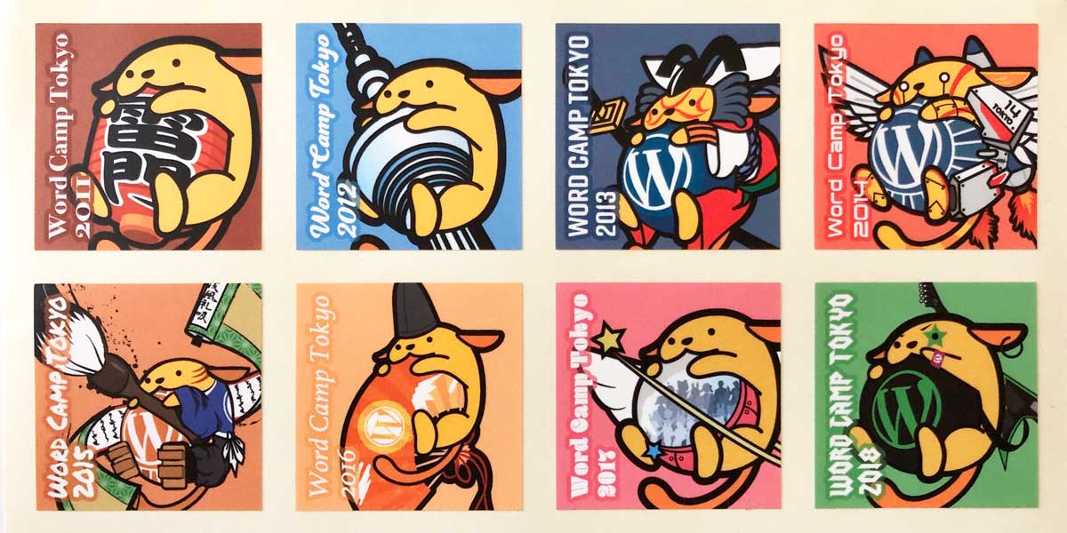 WordCamp Tokyo 2019 ステッカーシール