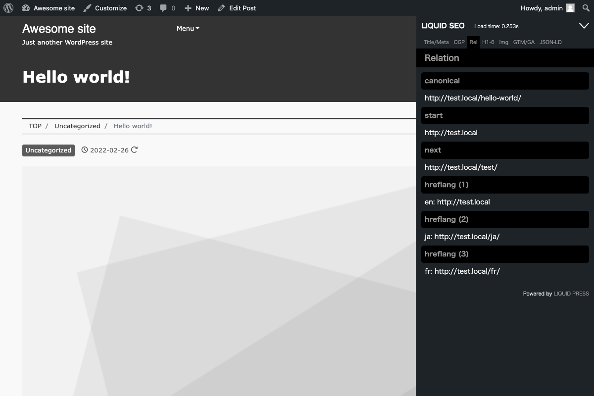 WordPress SEOチェックツール