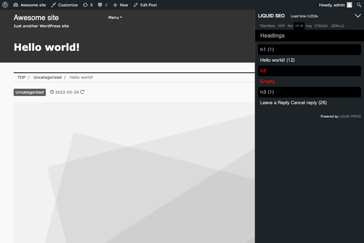 WordPress SEOチェックツール