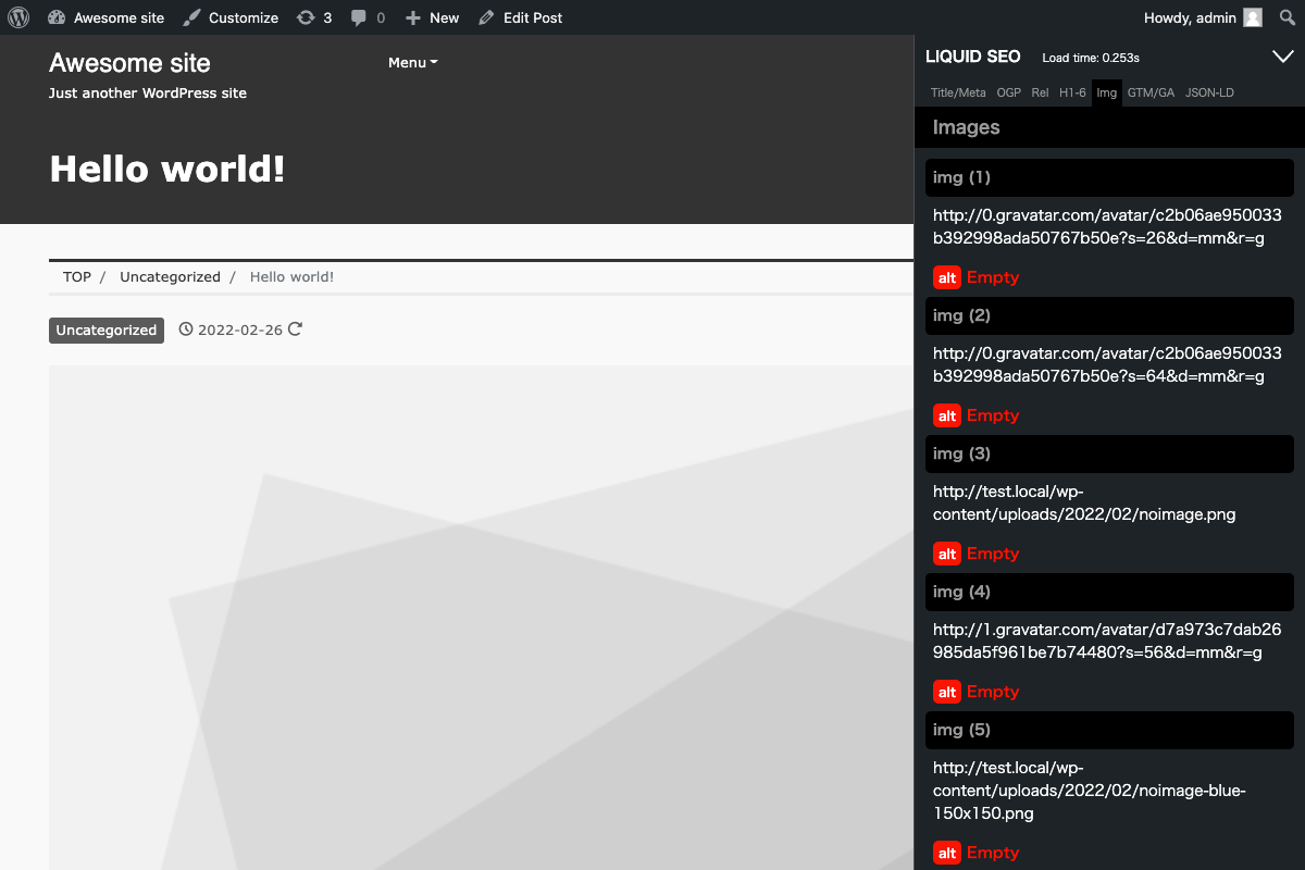 WordPress SEOチェックツール
